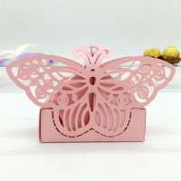 Butterfly Candy Box Laser Cut Paper Delicate Box Customized